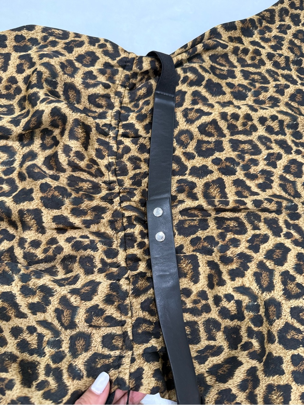 Michael Kors Leopard Print Mini Dress in Brown and Black - Picture 9 of 15